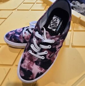Vans Pink and Navy Canvas Sneakers